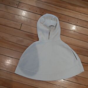 Baby GAP Cream Knit Hooded Cape